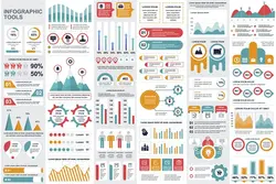 طرح لایه باز تمپلیت اینفوگرافیک تحلیل داده Infographics Template Data Visualization - افزونه ها | شبکه خرید و فروش منابع دیجیتالی