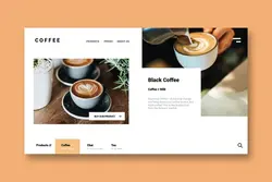 طرح لایه باز لندینگ پیج کافی شاپ Coffee Shop - Landing Page - افزونه ها | شبکه خرید و فروش منابع دیجیتالی