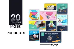 طرح لایه باز بنر پست فیس بوک 20 Facebook Post Banner - Products - افزونه ها | شبکه خرید و فروش منابع دیجیتالی