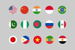 طرح لایه باز ست آیکون پرچم کشورها 30 Country Flag Icons - افزونه ها | شبکه خرید و فروش منابع دیجیتالی