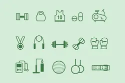 طرح لایه باز ست آیکون باشگاه ورزشی 15 Gym Icons - افزونه ها | شبکه خرید و فروش منابع دیجیتالی