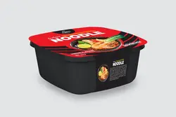 طرح لایه باز کاور ظرف غذا Noodle Food Box Cover Design - افزونه ها | شبکه خرید و فروش منابع دیجیتالی