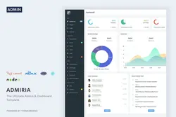 قالب مدیریت حرفه ای Admiria - The Ultimate Admin & Dashboard Template - افزونه ها | شبکه خرید و فروش منابع دیجیتالی