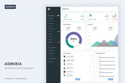 قالب مدیریت حرفه ای Admiria - Admin Dashboard & Landing Page Template - افزونه ها | شبکه خرید و فروش منابع دیجیتالی