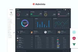 قالب مدیریت حرفه ای Adminto - Admin & Dashboard Template - افزونه ها | شبکه خرید و فروش منابع دیجیتالی