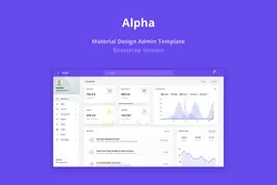 قالب مدیریت حرفه ای Alpha - Material Design Admin Template - افزونه ها | شبکه خرید و فروش منابع دیجیتالی