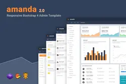 قالب مدیریت حرفه ای Amanda Responsive Bootstrap 4 Admin Template - افزونه ها | شبکه خرید و فروش منابع دیجیتالی