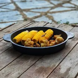 تابه چدنی آبندی شده خالص بدون روکش شیمیایی (چدن روسی ماهیتابه ماهی تابه چدنی روس) تابه ووک چدن . تابه گریل ووک . قابلمه چدنی . ماهیتابه چدنی . سرویس چدنی . ظروف چدنی آقای سنگی