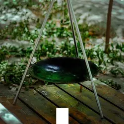 ساج چدنی آبندی شده 48 سانتی دسته دار ساج نان پزی چدن خالص بدون روکش شیمیایی (ساچ روسی ظرف چدنی) ظروف کوهنوردی و طبیعتگردی و ظروف سفری | ساج ووک چدنی تابه ووک چدنی . ماهیتابه چدنی . قابلمه چدنی