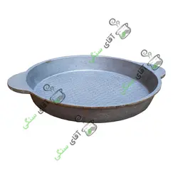 تابه چدن خالص بدون روکش شیمیایی (چدن روسی ماهیتابه ماهی تابه چدنی روس) تابه ووک چدن . تابه گریل ووک . قابلمه چدنی . ماهیتابه چدنی . سرویس چدنی . ظروف چدنی آقای سنگی