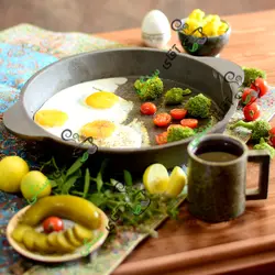 تابه چدن خالص بدون روکش شیمیایی (چدن روسی ماهیتابه ماهی تابه چدنی روس) تابه ووک چدن . تابه گریل ووک . قابلمه چدنی . ماهیتابه چدنی . سرویس چدنی . ظروف چدنی آقای سنگی