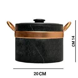 دیگ سنگی 6 نفره با دستگیره مسی مدل رویال صادراتی سوپر پلاس A2 | دیزی سنگی | قابلمه سنگی | هدیه تولد | هدیه روز مادر | هدیه ولنتاین | جهیزیه عروس | کادویی روز مادر | ظروف سنگی آقای سنگی | ظروف آنتیک و کلکسیونی | قابلمه سنگی لوکس و لاکچری | هدیه روز زن