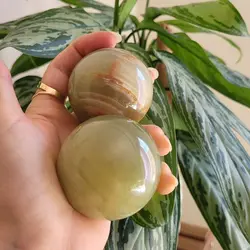 گوی آرامش سنگ مرمر (پک دو عددی) به انتخاب مشتری | هدیه تولد | جهیزیه عروس | کادویی | ظروف سنگی آقای سنگی | ظروف آنتیک و کلکسیونی | مدیتیشن | فنگشویی | گوی سنگی