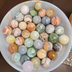 گوی آرامش سنگ مرمر (پک دو عددی) به انتخاب مشتری | هدیه تولد | جهیزیه عروس | کادویی | ظروف سنگی آقای سنگی | ظروف آنتیک و کلکسیونی | مدیتیشن | فنگشویی | گوی سنگی