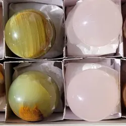 گوی آرامش سنگ مرمر (پک دو عددی) به انتخاب مشتری | هدیه تولد | جهیزیه عروس | کادویی | ظروف سنگی آقای سنگی | ظروف آنتیک و کلکسیونی | مدیتیشن | فنگشویی | گوی سنگی