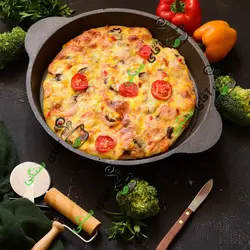 تابه ووک چدنی خالص بدون روکش (چدن روسی ماهیتابه ماهی تابه چدنی روس) سرویس قابلمه چدنی محصول آقای سنگی هدیه تولد . جهیزیه