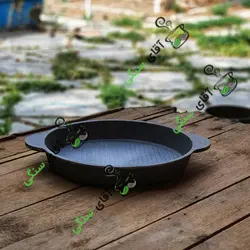 تابه چدن خالص (بدون روکش شیمیایی ماهیتابه چدن روسی ماهیتابه ماهی تابه چدنی روسی) تابه ووک چدن