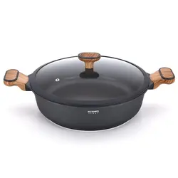 سرویس قابلمه 17 پارچه جی فی نی GIFFINI مدلG-NANO -017 دسته قهوه ایی روشن | قابلمه ایتالیایی | سرویس قابلمه ایتالیایی | قابلمه خارجی | جهیزیه عروس | هدیه | کادویی | کتری ایتالیا | ماهیتابه ایتالیایی