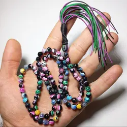 تسبیح عقیق مشکی رنگی کد 2 | تسبیح اصل | تسبیح اورجینال | تسبیح صلوات | تسبیح متبرک | تسبیح آنتیک و کلکسیونی و عتیقه | تسبیح طبیعی | تسبیح فاخر | هدیه روز پدر | تسبیح دست ساز | عقیق اصل