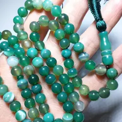 تسبیح عقیق سبز سلیمانی اصل سایز 8 | تسبیح اصل | تسبیح اورجینال | تسبیح صلوات | تسبیح متبرک | تسبیح آنتیک و کلکسیونی و عتیقه | تسبیح طبیعی | تسبیح فاخر | هدیه روز پدر | تسبیح دست ساز