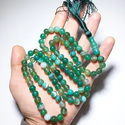 تسبیح عقیق سبز سلیمانی اصل سایز 8 | تسبیح اصل | تسبیح اورجینال | تسبیح صلوات | تسبیح متبرک | تسبیح آنتیک و کلکسیونی و عتیقه | تسبیح طبیعی | تسبیح فاخر | هدیه روز پدر | تسبیح دست ساز