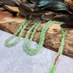 تسبیح سنگی شاه مقصود افغانستان 101 مهره سبز روشن تراش ریز به درشت | تسبیح اصل | تسبیح اورجینال | تسبیح صلوات | تسبیح متبرک | تسبیح آنتیک و کلکسیونی و عتیقه | تسبیح طبیعی | تسبیح فاخر | هدیه روز پدر | تسبیح دست ساز