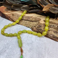 تسبیح سنگی شاه مقصود افغانستان 33 مهره سایز بزرگ سبز تیره | تسبیح اصل | تسبیح اورجینال | تسبیح صلوات | تسبیح متبرک | تسبیح آنتیک و کلکسیونی و عتیقه | تسبیح طبیعی | تسبیح فاخر | هدیه روز پدر | تسبیح دست ساز