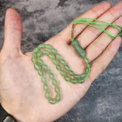 تسبیح سنگی شاه مقصود افغانستان33 مهره سبز روشن تراش ریز به درشت | تسبیح اصل | تسبیح اورجینال | تسبیح صلوات | تسبیح متبرک | تسبیح آنتیک و کلکسیونی و عتیقه | تسبیح طبیعی | تسبیح فاخر | هدیه روز پدر | تسبیح دست ساز