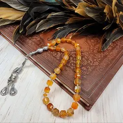 تسبیح سنگی عقیق سرخ 33 مهره با تراش باکسی سایز 10 | تسبیح اصل | تسبیح اورجینال | تسبیح صلوات | تسبیح متبرک | تسبیح آنتیک و کلکسیونی و عتیقه | تسبیح طبیعی | تسبیح فاخر | هدیه روز پدر | تسبیح دست ساز