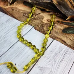 تسبیح کهربا پودری سبز 33 مهره حشره دار سایز 10 میل | تسبیح اصل | تسبیح اورجینال | تسبیح صلوات | تسبیح متبرک | تسبیح آنتیک و کلکسیونی و عتیقه | تسبیح طبیعی | تسبیح فاخر | هدیه روز پدر | تسبیح دست ساز