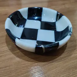 کاسه سنگی مرمریت طرح صفحه شطرنج | هدیه تولد | جهیزیه عروس | کادویی | ظروف سنگی آقای سنگی | ظروف آنتیک و کلکسیونی