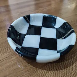 کاسه سنگی مرمریت طرح صفحه شطرنج | هدیه تولد | جهیزیه عروس | کادویی | ظروف سنگی آقای سنگی | ظروف آنتیک و کلکسیونی