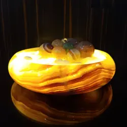 آبنمای سنگی سنگ مرمر به همراه گوی های مرمر (3 عدد گوی 3.5 و 3 عدد گوی 3 سانتی) | هدیه تولد | جهیزیه عروس | کادویی | ظروف سنگی آقای سنگی | ظروف آنتیک و کلکسیونی