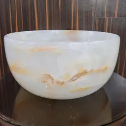 ظرف سنگی آجیل خوری سنگی سنگ مرمر | هدیه تولد | جهیزیه عروس | کادویی | ظروف سنگی آقای سنگی | ظروف آنتیک و کلکسیونی