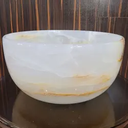 ظرف سنگی آجیل خوری سنگی سنگ مرمر | هدیه تولد | جهیزیه عروس | کادویی | ظروف سنگی آقای سنگی | ظروف آنتیک و کلکسیونی