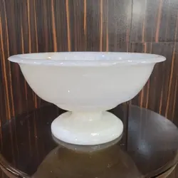 ظرف میوه خوری سنگی سنگ مرمر پایه دار | هدیه تولد | جهیزیه عروس | کادویی | ظروف سنگی آقای سنگی | ظروف آنتیک و کلکسیونی