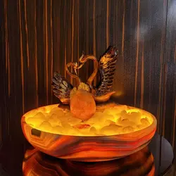 آبنما سنگ مرمر پرتقالی طرح قو | آبنمای سنگی | هدیه تولد | جهیزیه عروس | کادویی | ظروف سنگی آقای سنگی | ظروف آنتیک و کلکسیونی