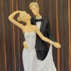 آبنما سنگ مرمر سفید خالص به همراه مجسمه عروس و داماد | هدیه تولد | جهیزیه عروس | کادویی | ظروف سنگی آقای سنگی | ظروف آنتیک و کلکسیونی