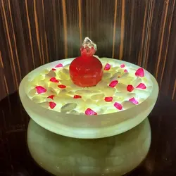 آبنما سنگ مرمر سفید خالص به همراه انار یلدایی | هدیه تولد | جهیزیه عروس | کادویی | ظروف سنگی آقای سنگی | ظروف آنتیک و کلکسیونی