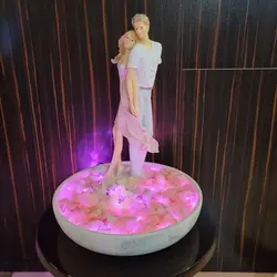 آبنما سنگ مرمریت نجف آباد با مجسمه طرح زوج عاشق | هدیه تولد | جهیزیه عروس | کادویی | ظروف سنگی آقای سنگی | ظروف آنتیک و کلکسیونی