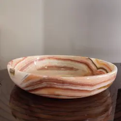 ظرف سنگی میوه خوری سنگی سنگ مرمر | هدیه تولد | جهیزیه عروس | کادویی | ظروف سنگی آقای سنگی | ظروف آنتیک و کلکسیونی