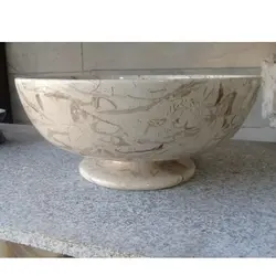 ظرف آجیل خوری سنگی ( میوه خوری ) بزرگ سنگی پایه دار (جایگیری آجیل تا 3 کیلو) | هدیه تولد | جهیزیه عروس | کادویی | ظروف سنگی آقای سنگی | ظروف آنتیک و کلکسیونی