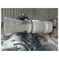 گلدان سنگی رنگ طوسی زیبا جنس سنگ مرمر ارتفاع 60 سانتی متر (یک عدد) | هدیه تولد | جهیزیه عروس | کادویی | ظروف سنگی آقای سنگی | ظروف آنتیک و کلکسیونی