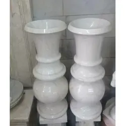 گلدان سنگی جفتی سایز متوسط دکوری گل مصنوعی ( 2 عدد ) | هدیه تولد | جهیزیه عروس | کادویی | ظروف سنگی آقای سنگی | ظروف آنتیک و کلکسیونی