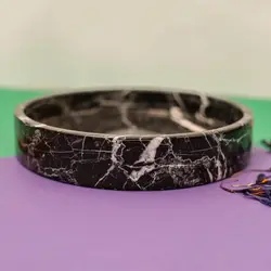 بشقاب سنگی گرد ،مدل لبه دار،سنگ طبیعی ،قطر25 سانت | هدیه تولد | جهیزیه عروس | کادویی | ظروف سنگی آقای سنگی | ظروف آنتیک و کلکسیونی