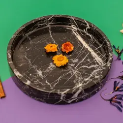 بشقاب سنگی گرد ،مدل لبه دار،سنگ طبیعی ،قطر25 سانت | هدیه تولد | جهیزیه عروس | کادویی | ظروف سنگی آقای سنگی | ظروف آنتیک و کلکسیونی