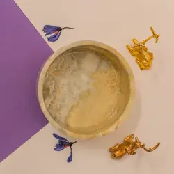 شکلات خوری سنگی ،سایز متوسط ،سنگ طبیعی یشم رگه دار | هدیه تولد | جهیزیه عروس | کادویی | ظروف سنگی آقای سنگی | ظروف آنتیک و کلکسیونی