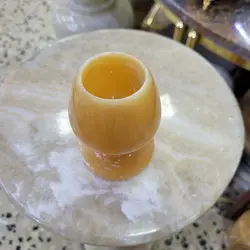 جام پایه دار سنگی ،سنگ طبیعی مرمر پرتغالی ، پایه یک تکه ، کار دست،بسیار زیبا،براق،خوش‌تراش، مناسب هفت سین عیدنوروز | هدیه تولد | جهیزیه عروس | کادویی | ظروف سنگی آقای سنگی | ظروف آنتیک و کلکسیونی