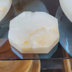 زیرسیگاری سنگی ،سنگ طبیعی مرمر | هدیه تولد | جهیزیه عروس | کادویی | ظروف سنگی آقای سنگی | ظروف آنتیک و کلکسیونی