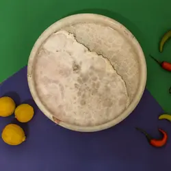 ظرف گرد سنگی مدل لبه دار ، سنگ طبیعی مرمر صورتی رگه دار ، رنگ سفید | هدیه تولد | جهیزیه عروس | کادویی | ظروف سنگی آقای سنگی | ظروف آنتیک و کلکسیونی